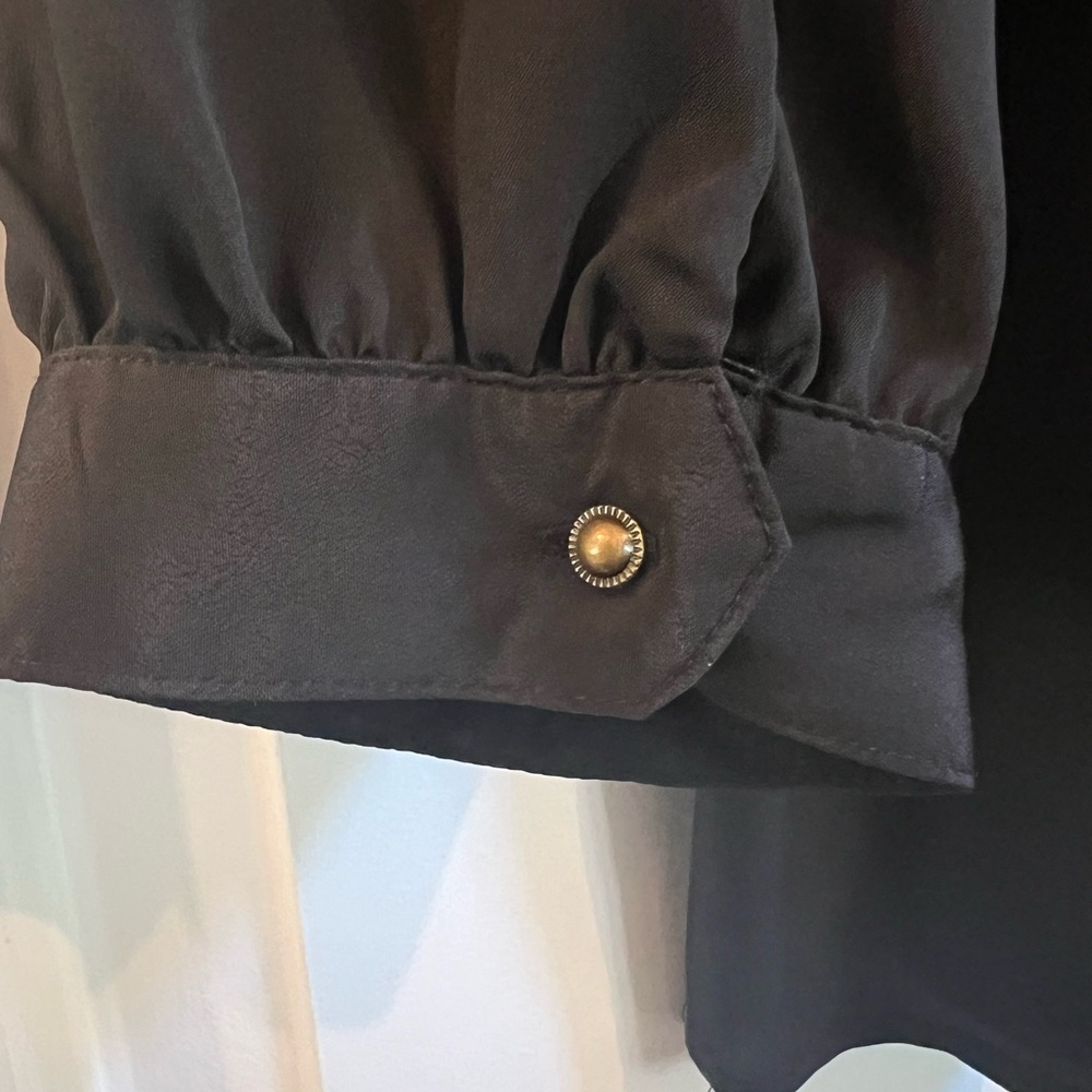 Anthropologie Mauve Black Top - Medium - Picture 3 of 6